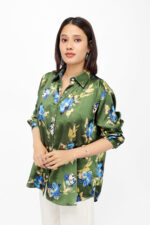 Women’s Floral Printed Shirt Top - Image 3