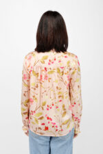 Women’s Pink with Multicolour Floral Printed Shirt / Top - Image 2