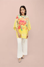 Magnolia Art Hand-Painted Georgette Top