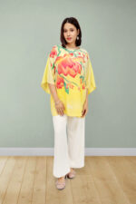 Magnolia Art Hand-Painted Georgette Top - Image 2