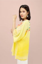 Magnolia Art Hand-Painted Georgette Top - Image 4