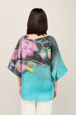 Magnolia Luxe Hand-Painted Silk Top - Image 5