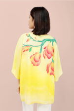 Magnolia Art Hand-Painted Georgette Top - Image 5